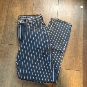 Pinstripe Jeans